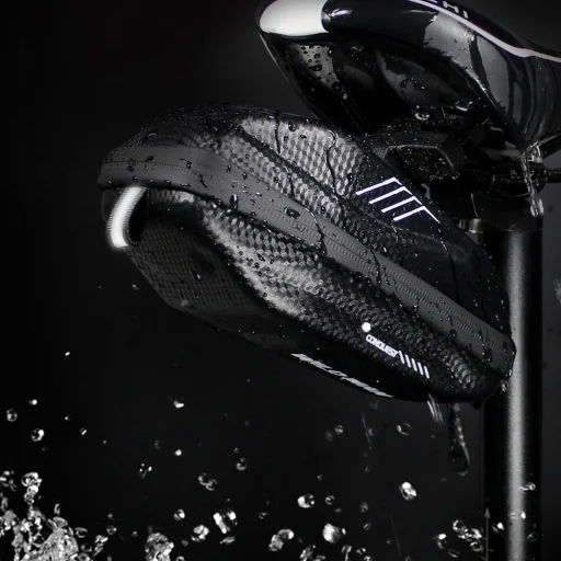 WILDMAN kerékpárra szerelhető táska nyeregalatti cipzárral E7S 0,8L fekete - 3