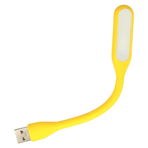 Mini LED Lámpa Szilikon USB Sárga, Termék kategóriája: LED Világítások - 3