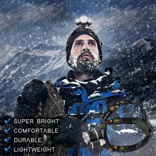 LED Fejlámpa LC4 vízálló IP54 - 9