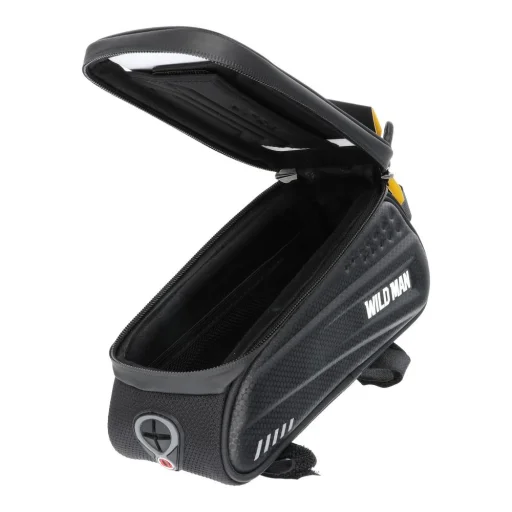 WILDMAN kerékpár vázra szerelhető utazótáska cipzárral ES3 1L (4"-7") fekete - 6