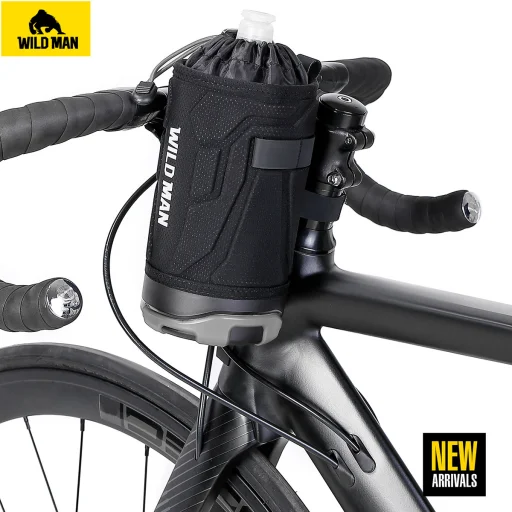WILDMAN Biciklis flakon tartó táska R1 vízálló 1L fekete - 2