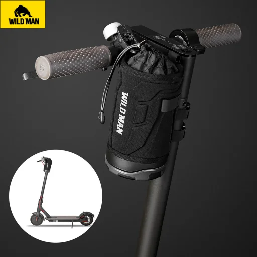 WILDMAN Biciklis flakon tartó táska R1 vízálló 1L fekete - 6