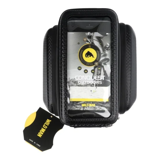 WILDMAN kerékpárvázra szerelhető utazótáska cipzárral E6S 1,2L (4"-7") fekete - 4