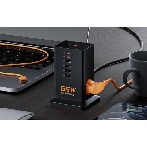 TESSAN TS-FS02DE00 hálózati elosztó USB-A, USB-C portokkal - 2
