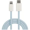 Maxlife MXUC-06 kábel USB-C - Lightning 1,0 m 20W kék nylon