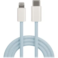 Maxlife MXUC-06 kábel USB-C - Lightning 1,0 m 20W kék nylon