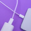 Maxlife MXUC-06 kábel USB-C - Lightning 1,0 m 20W ibolya nylon thumbnail