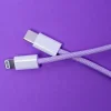 Maxlife MXUC-06 kábel USB-C - Lightning 1,0 m 20W ibolya nylon thumbnail