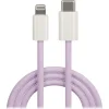 Maxlife MXUC-06 kábel USB-C - Lightning 1,0 m 20W ibolya nylon thumbnail