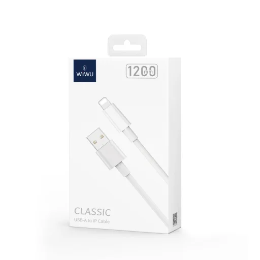 WIWU kábel C006 USB - Lightning 1,2 m 2,4A fehér - 6