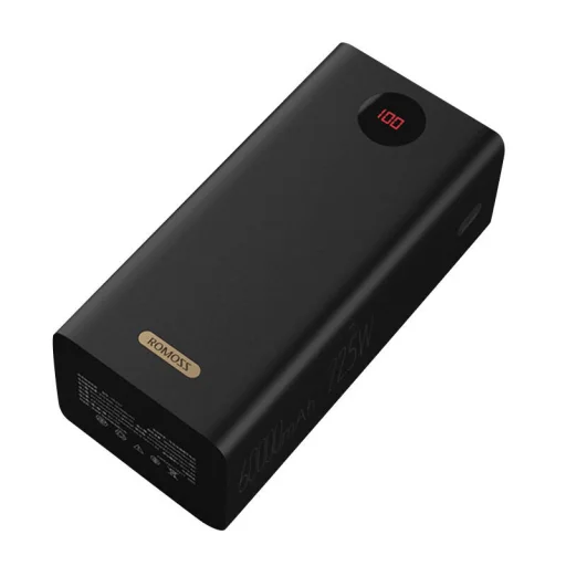 Romoss PEA60 Powerbank, 60000mAh, QC + PD, 22.5W (fekete) - 1