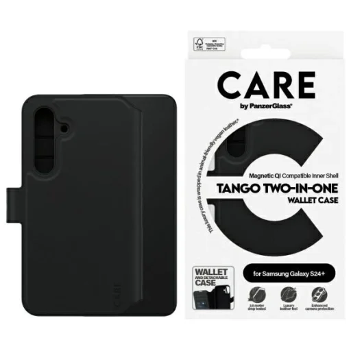 CARE by PanzerGlass Feature Tango 2w1 fliptok Samsung Galaxy S24+ - fekete tok - 1