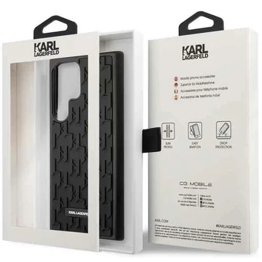 Karl Lagerfeld KLHCS23LRUPKLPK S23 Ultra S918 tok fekete/fekete 3D Monogram - 5