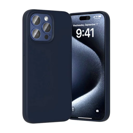 Szilikon tok Vention KUFL0-40 iPhone 15 Pro Max-hoz (kék) - 3