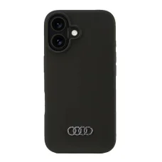  iPhone 16 Fekete Audi Szilikon Eredeti tok (AU-LSRIP16-Q3/D1-BK)