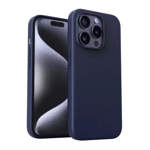 Aukey PC-GJ10C tok iPhone 15 Pro-hoz (viharkék) - 1