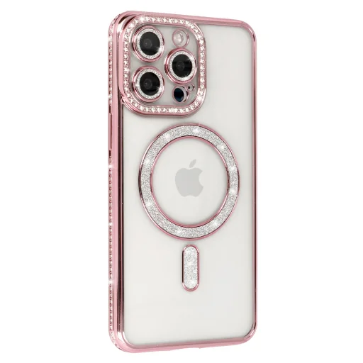  iPhone 17 Pro Pink Bling MagSafe tok - 2