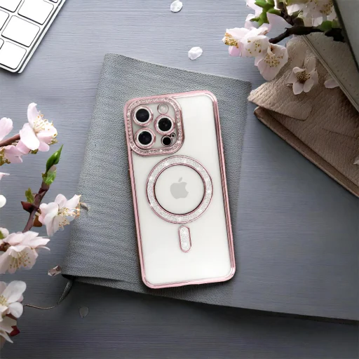  iPhone 17 Pro Pink Bling MagSafe tok - 6