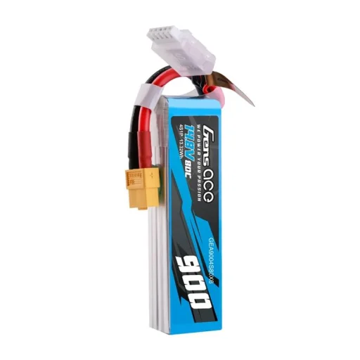 Gens Ace 900mAh 14.8V 80C 4S1P Lipo akkumulátor XT60 csatlakozóval - 4