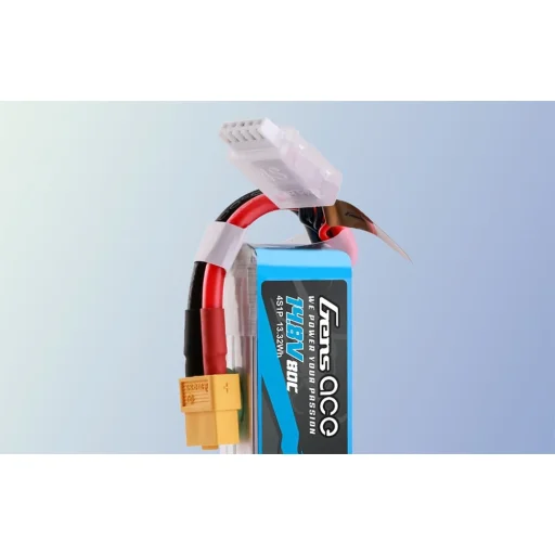 Gens Ace 900mAh 14.8V 80C 4S1P Lipo akkumulátor XT60 csatlakozóval - 8