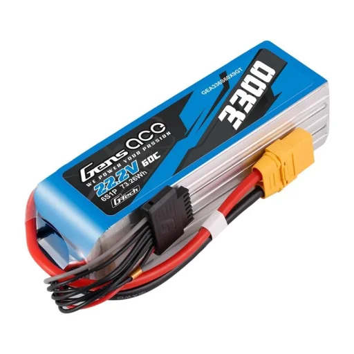 Gens Ace G-Tech 3300mAh 22.2V 60C 6S1P XT90 Lipo Akkumulátor Csomag - 3