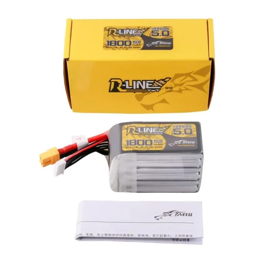Tattu R-Line Version 5.0 1800mAh 22.2V 150C 6S Lipo akkumulátor XT60 csatlakozóval - 5