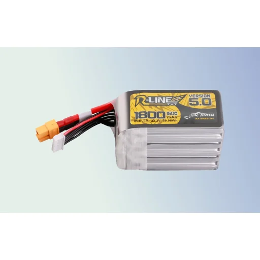 Tattu R-Line Version 5.0 1800mAh 22.2V 150C 6S Lipo akkumulátor XT60 csatlakozóval - 6
