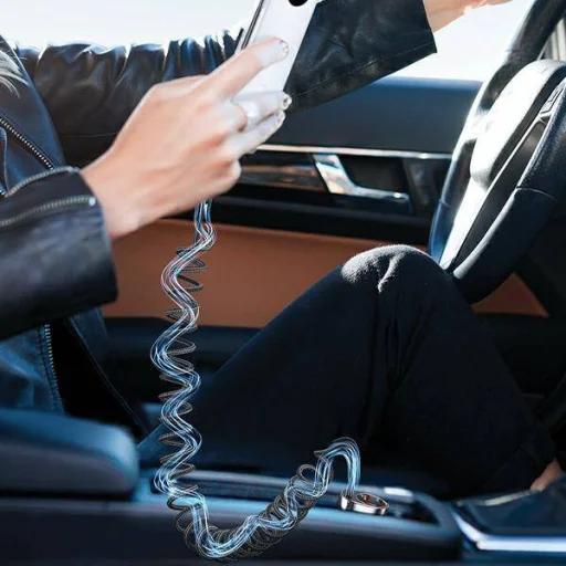  USAMS C37 Autós Töltő 1xUSB+1xUSB-C 60W + USB-C kábel 30W PD+QC Gyors Töltés fekete/fekete CC192CC01 - 3