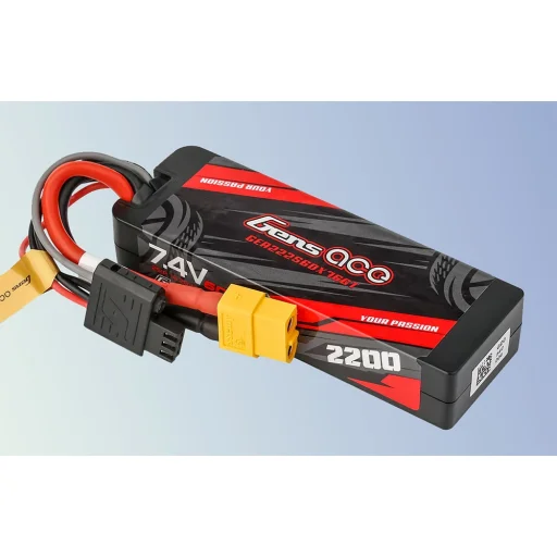 Gens ace G-Tech 2200mAh 7,4V 2S1P 60C GRP-76 keményházas Lipo akkumulátor XT60 csatlakozóval - 4