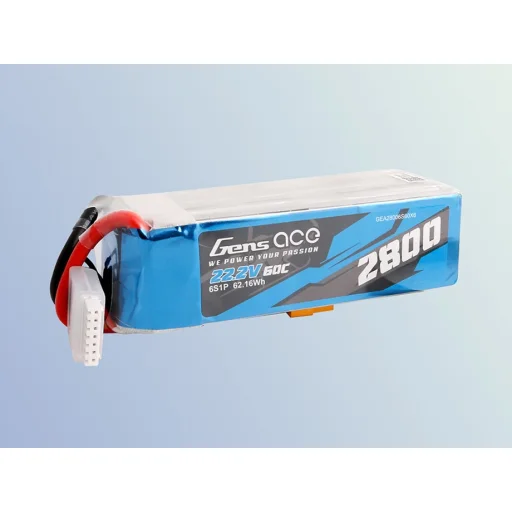 Gens ace 2800mAh 22.2V 60C 6S1P Lipo Akkumulátor XT60 csatlakozóval - 7