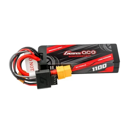 Gens ace G-Tech 1100mAh 11.1V 3S1P 60C GRP-76 Hardcase Lipo akkumulátor XT60 dugóval - 1