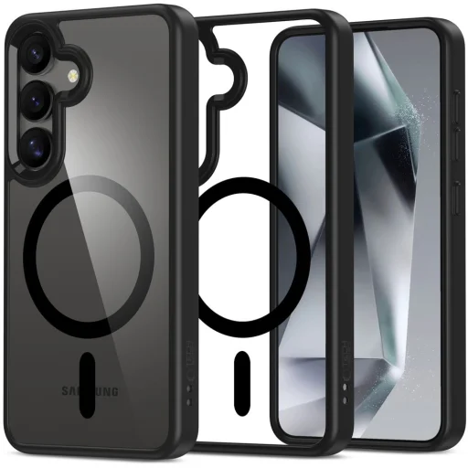 Tech-protect Magmat Magsafe Galaxy S25 Fekete/Átlátszó tok - 1