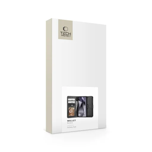 Tech-protect Wallet Galaxy S25 fekete tok - 5