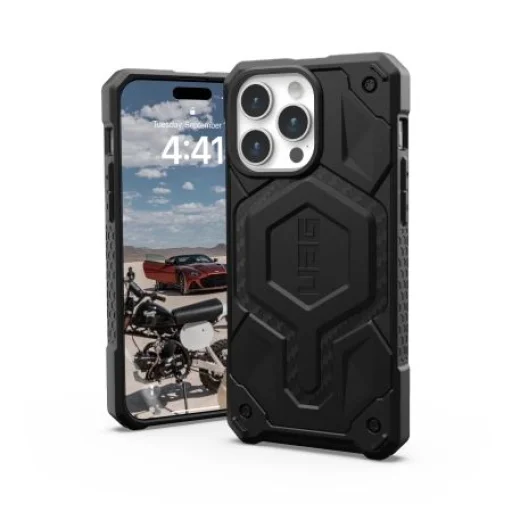 UAG Monarch Pro tok MagSafe kompatibilitással iPhone 15 Pro Max-hoz - fekete karbon - 2