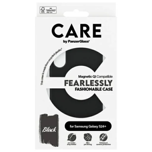 CARE by PanzerGlass Fashion QI Samsung Galaxy S24+ tok - fekete - 4