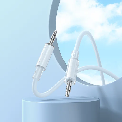 Borofone kábel BL21 Lemon - jack 3,5mm - jack 3,5mm - 1 méter fehér - 4