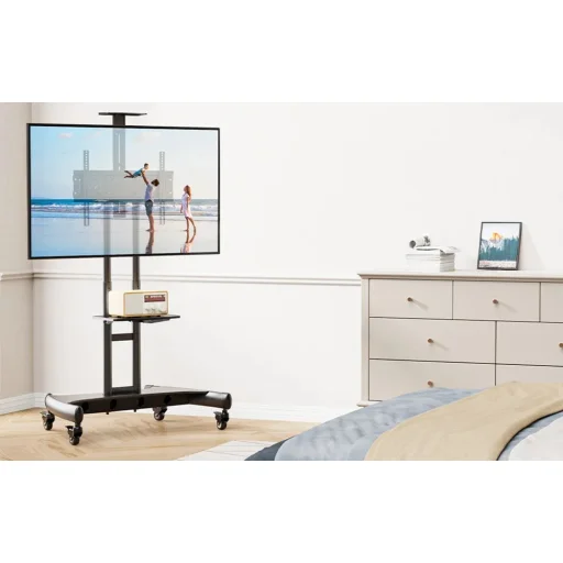 Perlesmith 32-82" TV kocsi, gurulós tv tartó PSTVMC05-US - 3