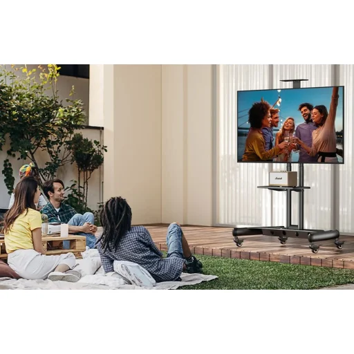 Perlesmith 32-82" TV kocsi, gurulós tv tartó PSTVMC05-US - 5