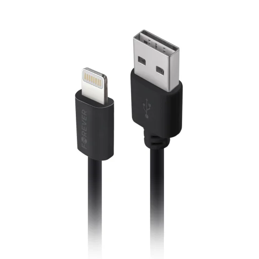 Forever M02 autós töltő 1x USB 2A fekete + Lightning kábel - 6