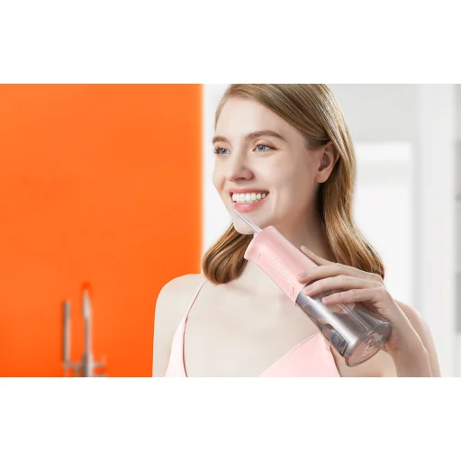 Vízes fogtisztító készlettel Bitvae C2 (rózsaszín) - 5