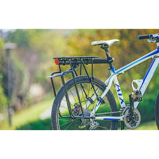 Kerékpár hátsó csomagtartó sárvédővel és prizmával Rockbros HJ1008-1 (fekete) - 3