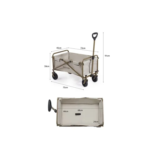 Naturehike mini kerti kocsi, kézi kocsi CNH22JU012 khaki - 3