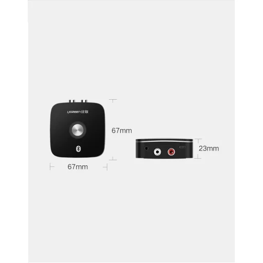Ugreen 2RCA / 3.5mm mini jack Bluetooth 4.2 vevőegység fekete (40759) - 16