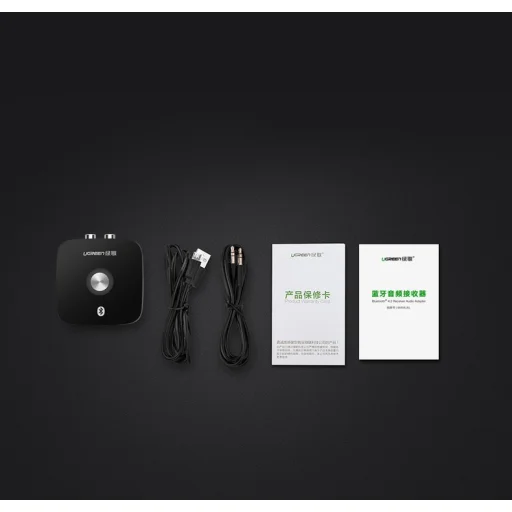 Ugreen 2RCA / 3.5mm mini jack Bluetooth 4.2 vevőegység fekete (40759) - 17