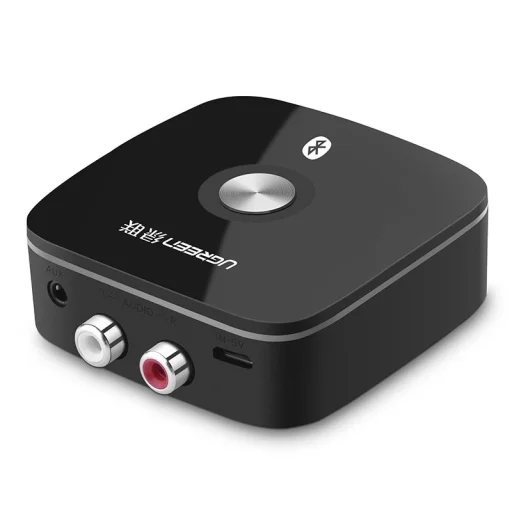 Ugreen 2RCA / 3.5mm mini jack Bluetooth 4.2 vevőegység fekete (40759) - 1