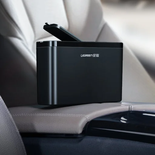 Ugreen autós szemetes tároló fekete (30399) - 2