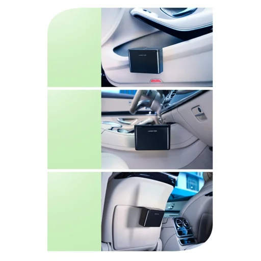 Ugreen autós szemetes tároló fekete (30399) - 5