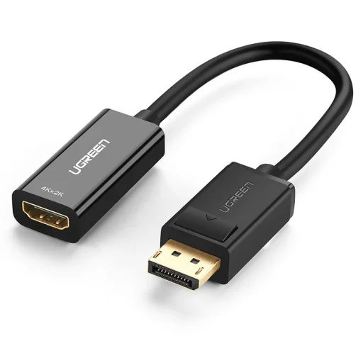 Ugreen HDMI - DisplayPort átalakító adapter 4K 30Hz 12 bit fekete (40363) - 1