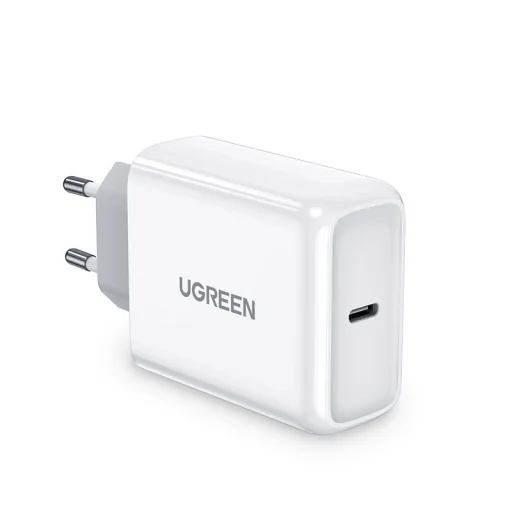 Ugreen univerzális hálózati gyorstöltő USB Type-C aljzattal 45 W PD Power Delivery fehér (60464) - 1