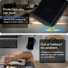 Spigen hybrid tok Samsung Note 20 matt fekete színben